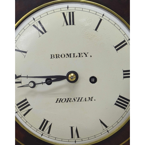 1543 - English mahogany double fusee bracket clock, the 8