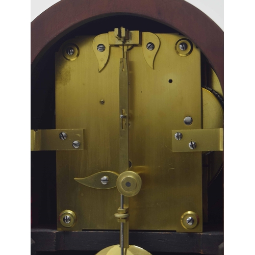 1544 - Good small mahogany single fusee bracket clock, the 5.5