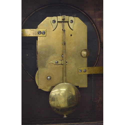 1557 - Rosewood single fusee bracket clock, the 8