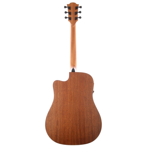 227 - Lag Tramontane HyVibe THV10DCE electro-acoustic guitar; Back and sides: mahogany; Top: cedar; Neck: ... 