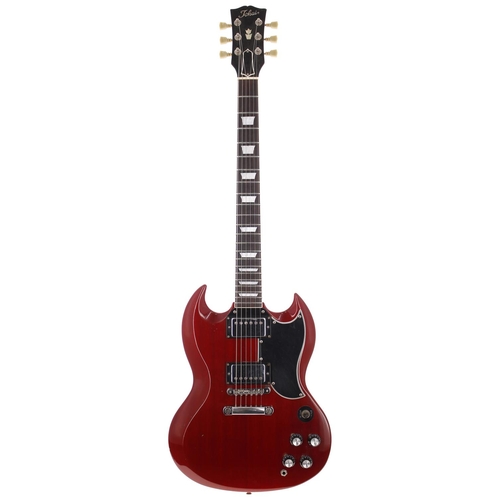 319 - 1984 Tokai TSG60 electric guitar, made in Japan; Body: cherry finish, buckle marks and indents to ba... 