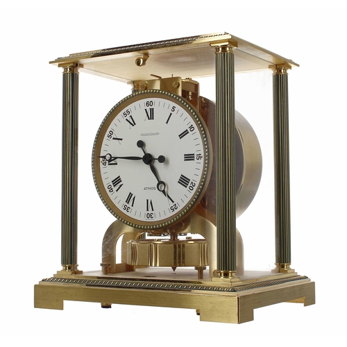 1323 - Good Jaeger-LeCoultre Atmos mantel clock, ser. no. 528628, the 4.25