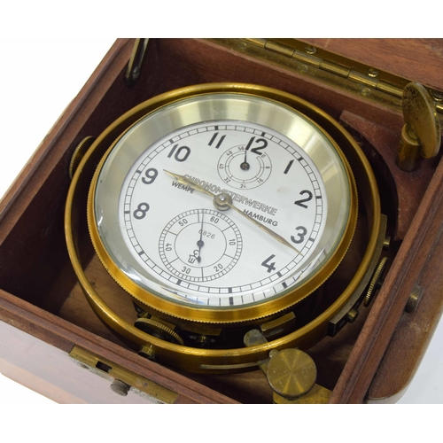 1331 - German two day marine chronometer, the 3.75