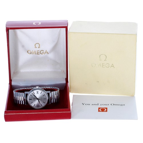 4 - Omega Genéve stainless steel gentleman's wristwatch, reference no. 1360098, serial no. 34674xxx, cir... 