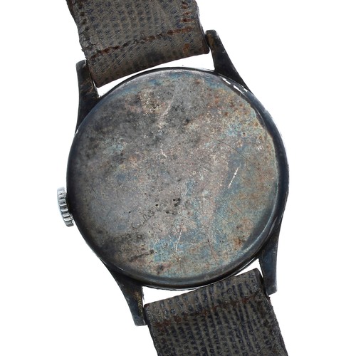8 - Omega silver gentleman's wristwatch, Birmingham 1941, case no. 13322 712691, serial no. 9185xxx, cir... 