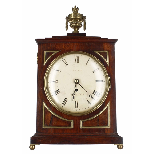 1557 - Rosewood single fusee bracket clock, the 8