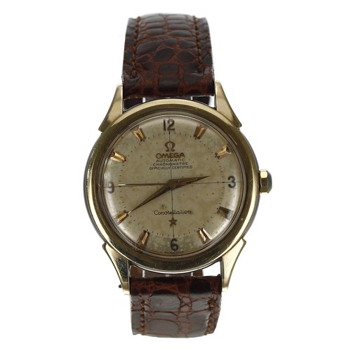 28 - Omega Constellation Chronometer automatic gold capped and stainless steel gentleman's wristwatch, re... 