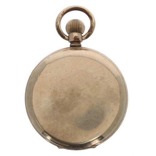 502 - American Waltham gold plated lever hunter pocket watch, circa 1905, serial no. 14330551, signed 15 j... 