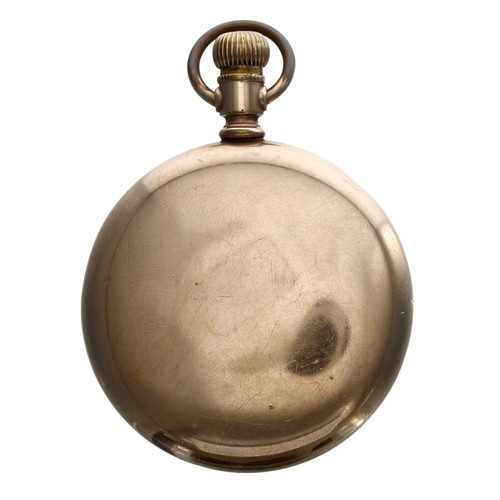 504 - Hamilton Watch Co. 'dual time zone' gold filled lever pocket watch, circa 1916, serial no. 1333512, ... 