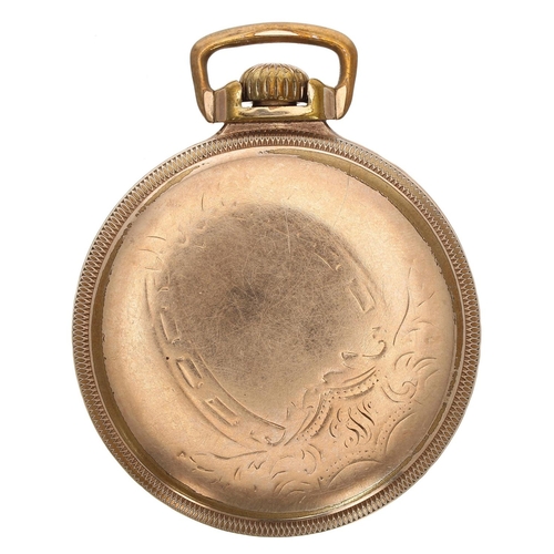 531 - American Waltham 'Crescent St.' gold filled lever set pocket watch, circa 1926, serial no. 25517233,... 