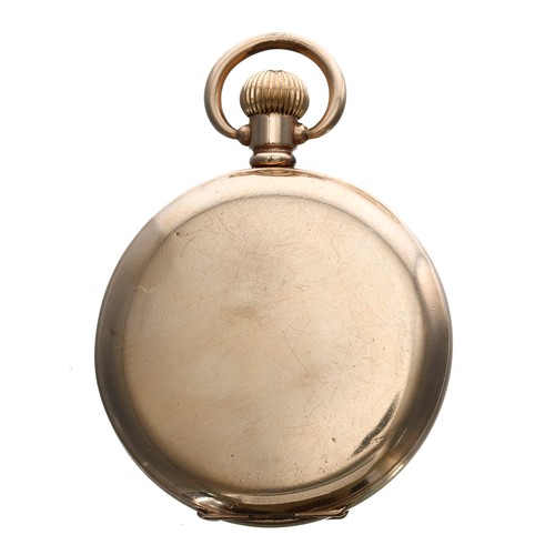 551 - American Waltham gold plated lever hunter pocket watch, circa 1919, serial no. 22533794, 15 jewel mo... 