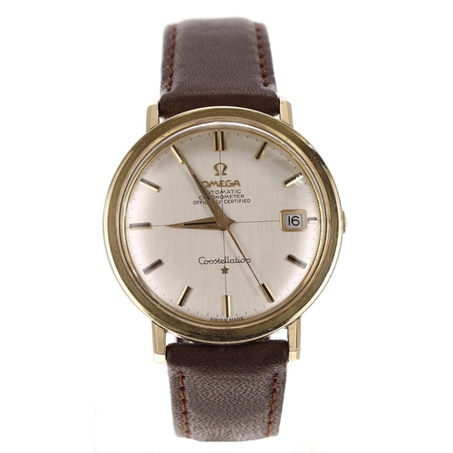 47 - Omega Constellation Chronometer automatic gold capped and stainless steel gentleman's wristwatch, re... 