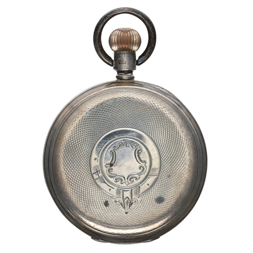 575 - Lancashire Watch Co. Ltd ''Vigil'' silver lever pocket watch, Chester 1908, signed movement, no. 853... 