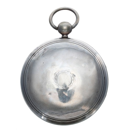 581 - Early 19th century French white metal verge pocket watch, the fusee movement signed Vaucher A. Paris... 