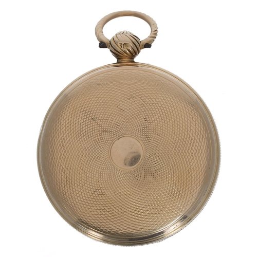 586 - Attractive early 19th century English 18ct verge pocket watch, London 1816, the fusee movement signe... 