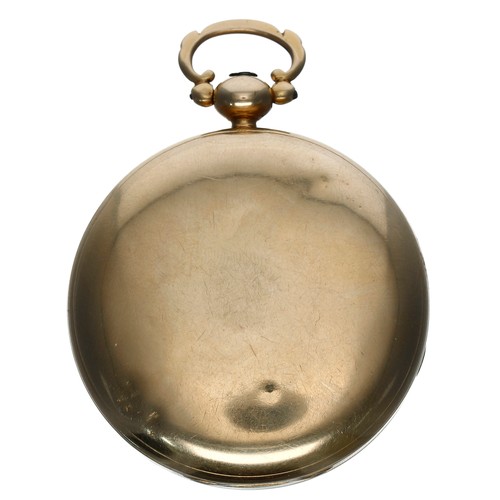 594 - George IV 18ct fusee lever pocket watch, London 1829, the movement signed Geo Clerke, London, no. 45... 