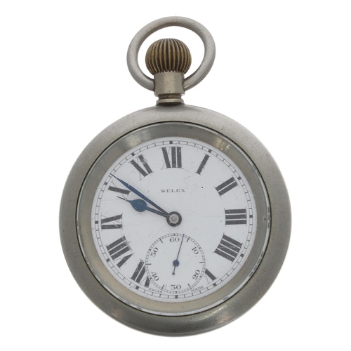 651 - Railway Interest - London North Eastern Railway (L.N.E.R.) nickel cased lever pocket watch, Dimier F... 