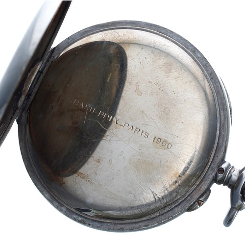 654 - FS Italian Railway - Zenith nickel cased lever pocket watch, circa 1926, serial no. 2708513, signed ... 