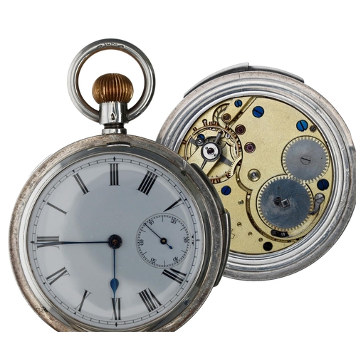 666 - Interesting Swiss silver (0,935) quarter repeating hunter pocket watch with Military provenance, uns... 