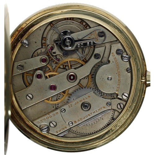 670 - Vacheron & Constantin/ Merimont Watch Co. 14ct pocket watch for the American market, 17 jewel mo... 