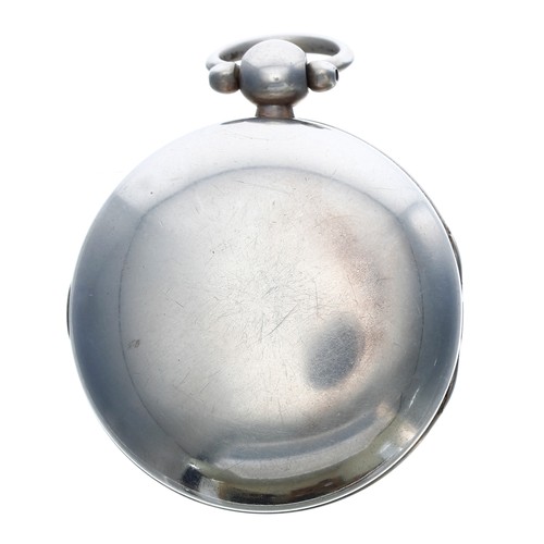 674 - George III silver fusee Savage two-pin lever pocket watch, London 1814, the movement signed J. Bowen... 