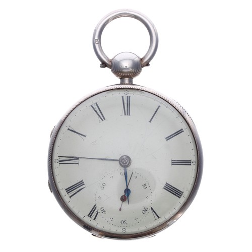 675 - William IV silver fusee 'Patent' lever pocket watch, Chester 1833, the movement signed Townley &... 