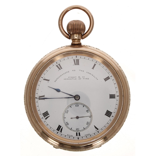 678 - George V 9ct lever pocket watch, Chester 1920, the 17 jewel adjusted to 3 positions movement signed ... 