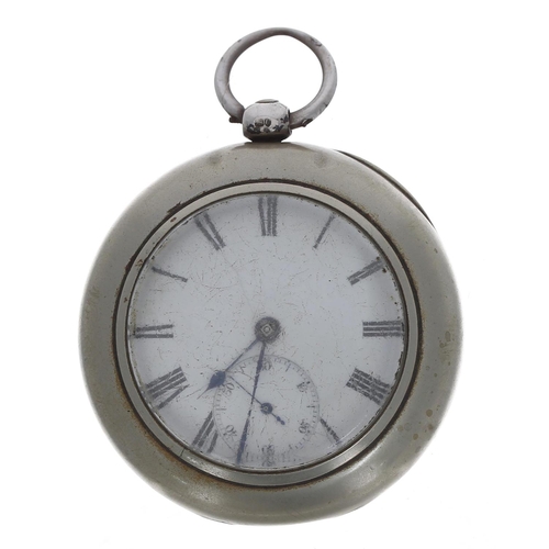 640 - Victorian silver fusee lever pocket watch, London 1878, the movement signed Adam Burdess, Coventry, ... 