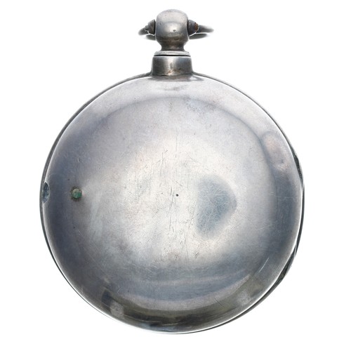 714 - Victorian silver verge pair cased pocket watch, London 1863, the fusee movement signed Reeves & ... 