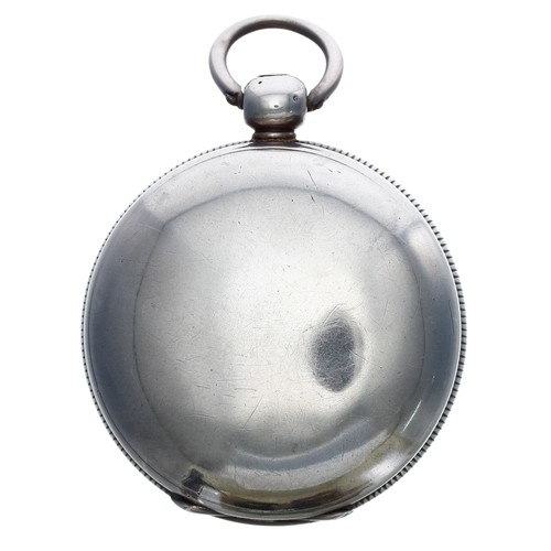 718 - English 19th century silver rack lever pocket watch, London 1824, the fusee movement signed Robert R... 