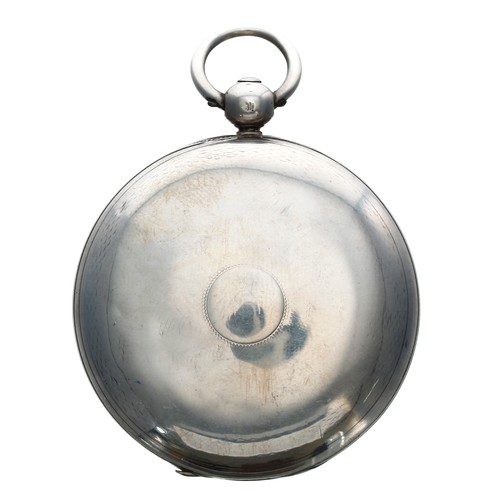 725 - Early 19th century silver verge hunter pocket watch, London 1832, the fusee movement signed Wm Mitch... 