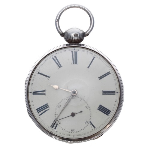 727 - George IV silver fusee 'Detached' lever pocket watch, Chester 1824, the movement signed Geoe Morris,... 