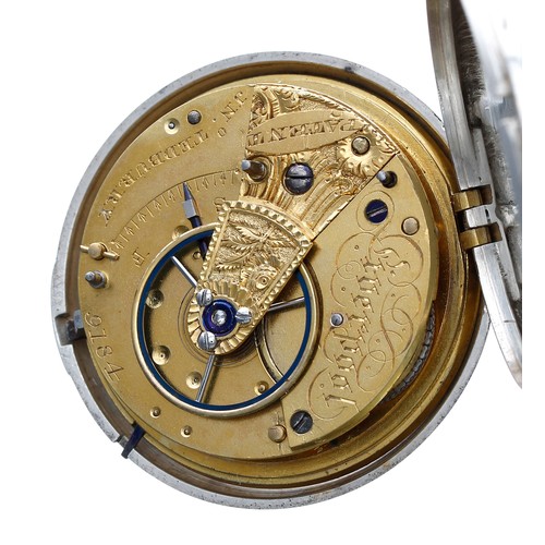 728 - William IV silver fusee 'Patent' lever pair cased pocket watch, Chester 1836, the movement signed Jn... 