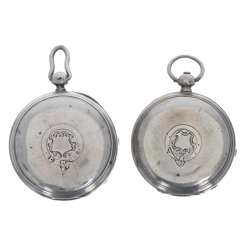 811 - Two American Waltham silver lever pocket watches for repair, circa 1884 and 1891, 53mm and 50mm (2)... 