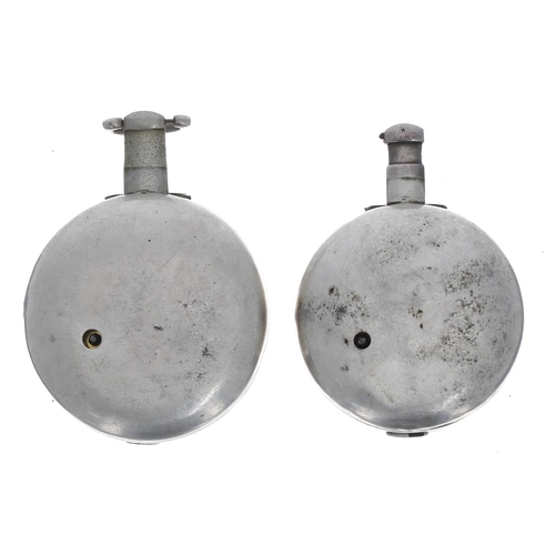 867 - Two early 19th century silver fusee verge pair cased pocket watches for repair, makers W.B. Roberts,... 