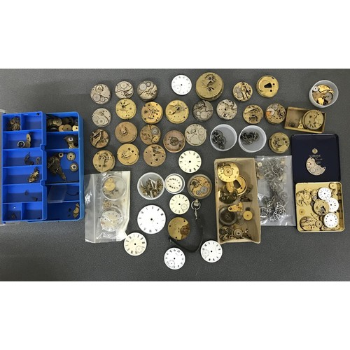 919 - Quantity of assorted pocket watches movements; together with a small quantity of pocket watch moveme... 