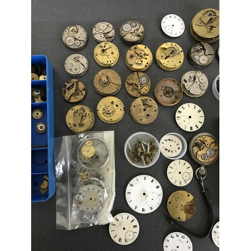 919 - Quantity of assorted pocket watches movements; together with a small quantity of pocket watch moveme... 