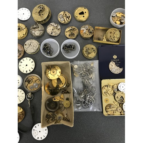 919 - Quantity of assorted pocket watches movements; together with a small quantity of pocket watch moveme... 