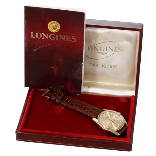 134 - Longines Conquest *** 18ct automatic gentleman's wristwatch, reference 9045 6, serial no. 13201xxx, ... 