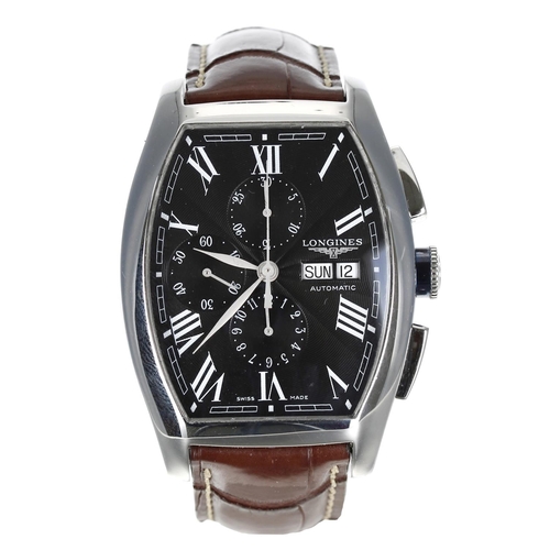 141 - Longines Evidenza XL Day Date automatic stainless steel gentleman's wristwatch, reference no. L2.701... 