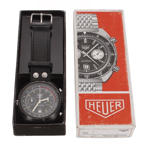 154 - Heuer Montreal Chronograph automatic black PVD coated stainless steel gentleman's wristwatch, refere... 