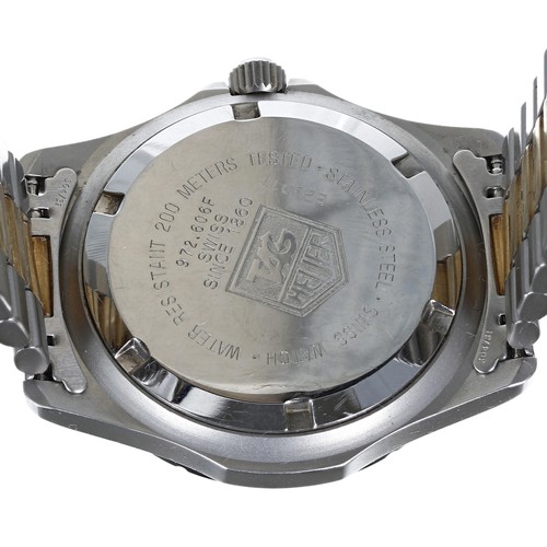 166 - Tag Heuer 2000 Professional bicolour gentleman's wristwatch, reference no. 972.606F, serial no. E2xx... 