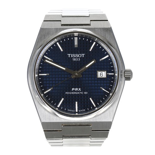 205 - Tissot PRX Powermatic 80 automatic stainless steel gentleman's wristwatch, reference no. T137.407A. ... 