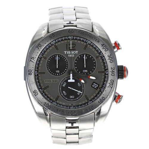 206 - Tissot PRS 330 Chronograph stainless steel gentleman's wristwatch, reference no. T076417A, serial no... 