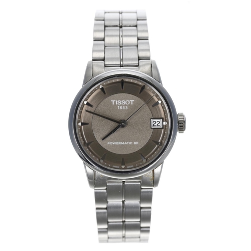 210 - Tissot Powermatic 80 automatic stainless steel gentleman's wristwatch, reference no. T086207A, grey ... 