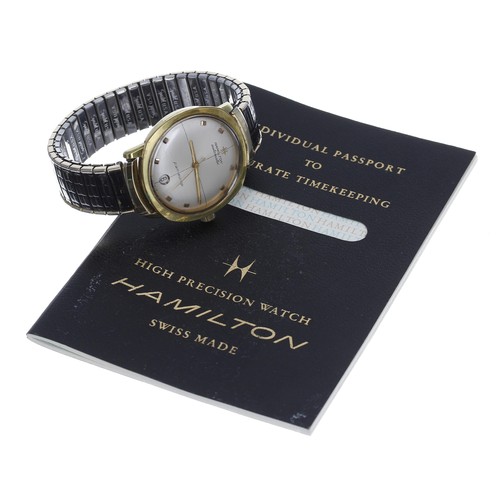 240 - Hamilton Pan-Europ automatic gold plated and stainless steel gentleman's wristwatch, reference no. 6... 