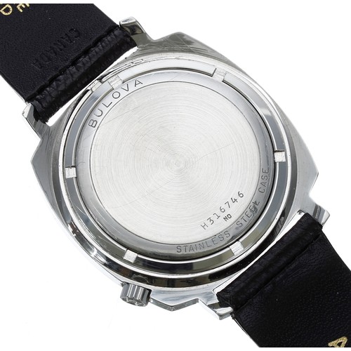 259 - Bulova Accutron cushion cased stainless steel gentleman's wristwatch, case reference no. H316746, ci... 