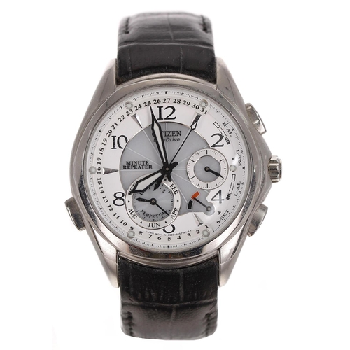 271 - Citizen Eco-Drive Perpetual Minute Repeater Calibre 9000 stainless steel gentleman's wristwatch, ref... 