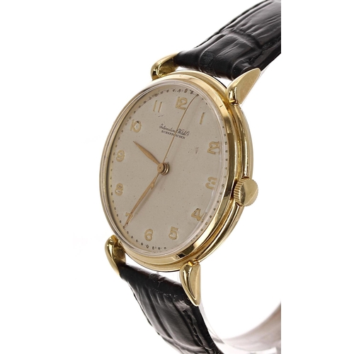 275 - IWC (International Watch Co.) Shaffhausen 18ct gentleman's wristwatch, case no. 1191xxx, circular si... 