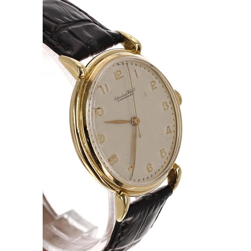 275 - IWC (International Watch Co.) Shaffhausen 18ct gentleman's wristwatch, case no. 1191xxx, circular si... 